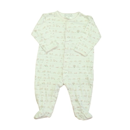 

Pre-owned Baby Cottons Girls White | Pink Bunnies Long Sleeve Outfit size: 6 Monhs