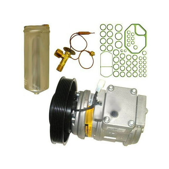 A/C Compressor Kit - with Compressor, Accumulator / Drier, Front Expansion Valve, and O-ring Seal Kit - Compatible with 1998 - 2002 Honda Accord 2.3L 4-Cylinder 1999 2000 2001