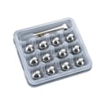 thumbnail image 4 of Cubos de hielo de acero inoxidable de 2,5 cm, ideales como regalo para tu novio. Bolas de hielo de 12 piezas, 4 of 9