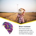 thumbnail image 1 of Turban pour Dames Polyester Réutilisable Lavable Pliable Capuchon Décoratif Intérieur Extérieur Bonnet de Travail Floral Violet, 1 of 7