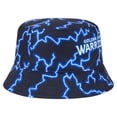 thumbnail image 7 of Men's New Era Black/Light Blue Golden State Warriors Summer Sun and Storm Reversible Bucket Hat, 7 of 7