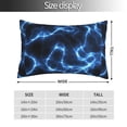 thumbnail image 2 of Fotbe Blue Lightning Funda de Almohada Decorativa Estilo Occidental, Lujo en Algodón, Fundas para Almohadas King, Cojín Estampado para Decoración del Hogar-16"x24", 2 of 6