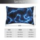 thumbnail image 2 of Fotbe Blue Lightning Funda de Almohada Decorativa Estilo Occidental, Lujo en Algodón, Fundas para Almohadas King, Cojín Estampado para Decoración del Hogar-14"x20", 2 of 6