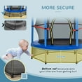 thumbnail image 2 of Demi Bonn Φ5FT Kids Trampoline with Enclosure Net, Suitable for Ages 3 to 6 Years, Blue, 2 of 7