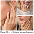 thumbnail image 5 of APSVO S925 Sterling Silver Plated Rings for Women Girls CZ May Birthstone Ring with Green Emerald Eternity Promise Band Birthday Graduation Jewelry Gifts Teen Mom Her Wife Kids Ideas, 5 of 9