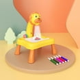 thumbnail image 1 of Children LED Projector Art Painting Table Creative Painting Desk Toy for Kids Educational Learning Paint Tool, 1 of 8