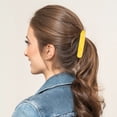 thumbnail image 2 of Unique Bargains 1 Pc Banana Clip Solid Color Hair Clip Yellow, 2 of 5