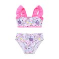 thumbnail image 3 of RUNQHUI Maillots de Bain Tankini Deux Pièces Écailles de Poisson pour Petites Filles Haut à Volants Bas de Maillot de Bain Pégase Coloré 12, 3 of 6