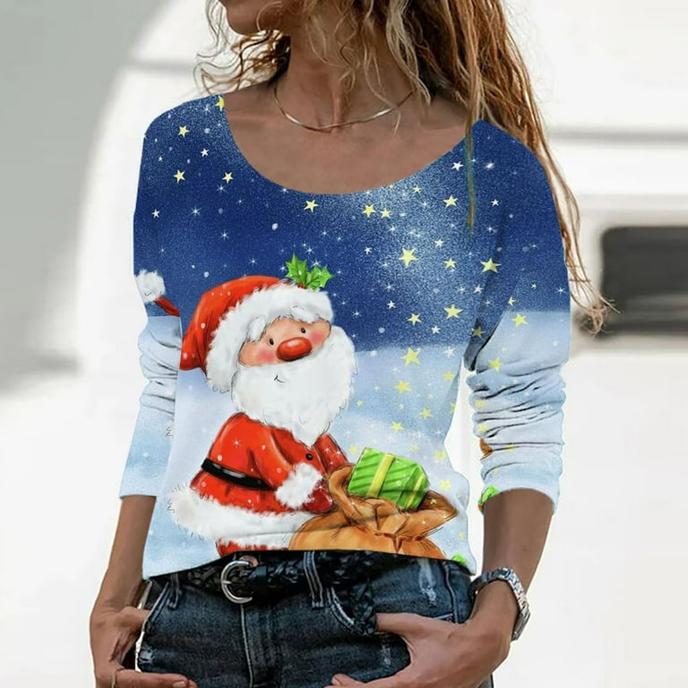 plus size santa shirt