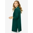 thumbnail image 3 of Jessica London Women's Plus Size Fine Gauge Cardigan Long Open Front Sweater, 3 of 5