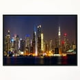thumbnail image 1 of Design Art New York Dans La Nuit  Sur Toile Encadrée, 1 of 4