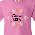 thumbnail image 4 of Inktastic Cousin Crew with Pink Flowers Youth T-Shirt, 4 of 5