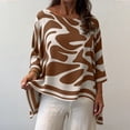 thumbnail image 5 of QUNYINEY Plus Size Womens Shirts 3/4 Sleeve Gradient Summer Tunic Tops Relaxed Fit Crew Neck Pullover Casual Trendy Tops for Women 2026, 5 of 7