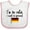 White and Pink, variant on Inktastic So Cute German Boys or Girls Baby Bib