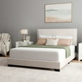thumbnail image 5 of Skylar Nailhead Trim Upholstered Full Platform Bed, Cream, 5 of 18