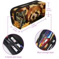 thumbnail image 5 of PhooArto Pencil Case, Cute Red Panda Sunflowers Large Capacity Pencil Pouch Stationery Pen Bag, 5 of 7