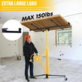 thumbnail image 6 of CASEMIOL Drywall Lift 11FT, Drywall Jack Lift for Ceiling, 360° Adjustable Drywall Panel Hoist, 150LBS Heavy Duty Drywall Lifter, Foldable Sheetrock Lift, Drywall Lift for Home Improvement, Yellow, 6 of 7