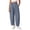 Navy#Women Elastic Smocked Waist Loose Wide Leg Gingham Palazzo Harem Pants, variant on yardsong Womens Summer Gingham Pants 2026 Casual Loose Wide Leg Lounge Trousers Elastic Waist Beach Bottoms Palazzo Boho Harem Pant Brown,S