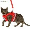 thumbnail image 4 of BadPiggies Dog and Cat Universal Harness with Leash Set Escape Proof Adjustable Reflective Soft Mesh Corduroy Dog Harnesses, 4 of 8