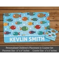 thumbnail image 3 of Printtoo Fish Print Personaized Gift For Kids Placemat & Coaster Set For Girls,Boys Gift,Christmas Gift-11x17 Inch, 3 of 6