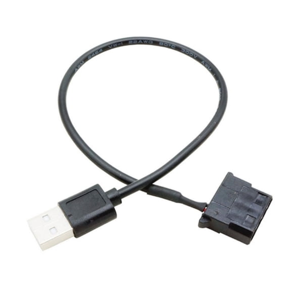 USB to 3Pin/4Pin PWM 5V USB Fan Power Adapter Cable Fan Adapter Connector Cable 3Pin/4Pin USB Cable For Computer Cooling