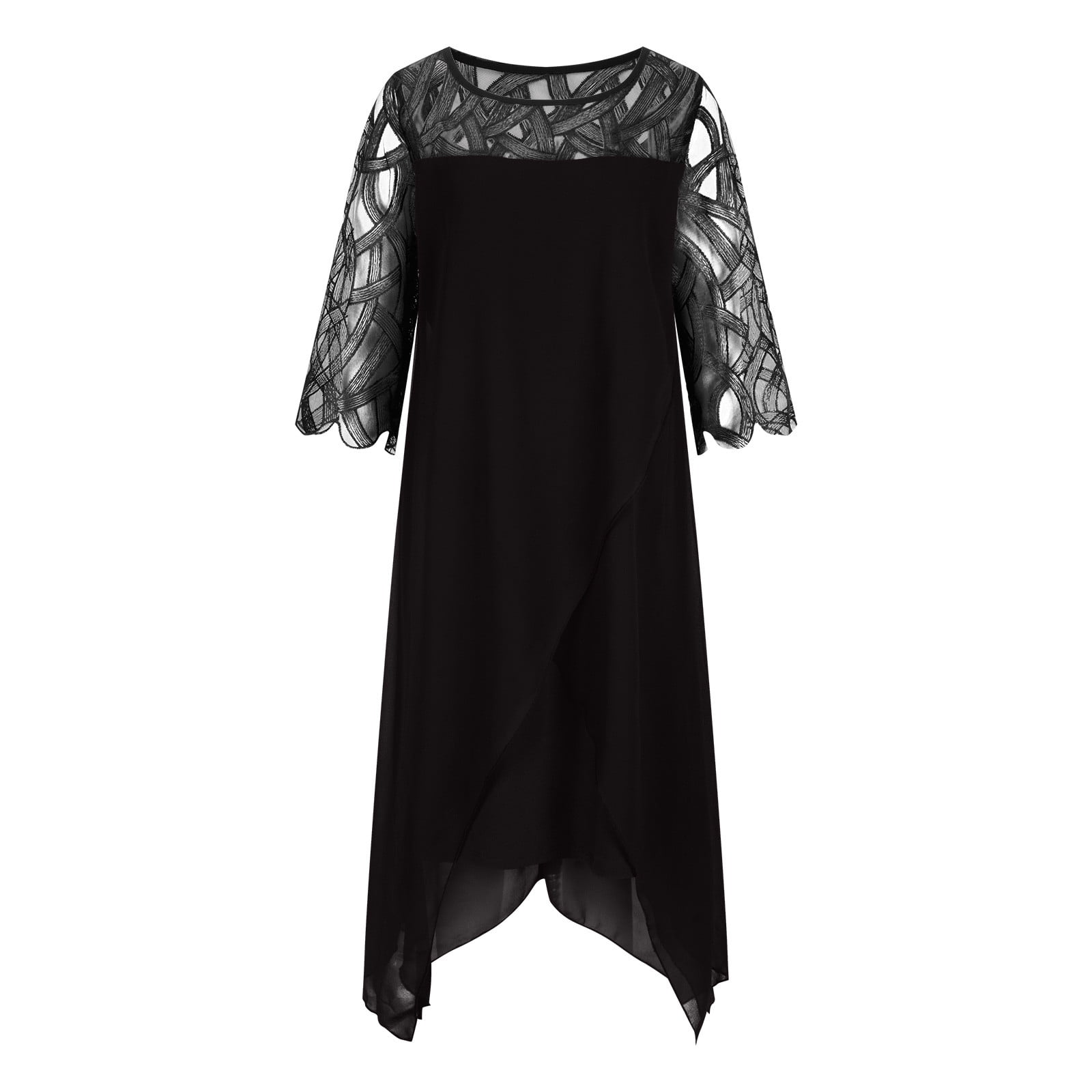 新品未使用　papier church dress ブラック VKEKIEO Church Dresses For Women 2023 Plus Size Woman