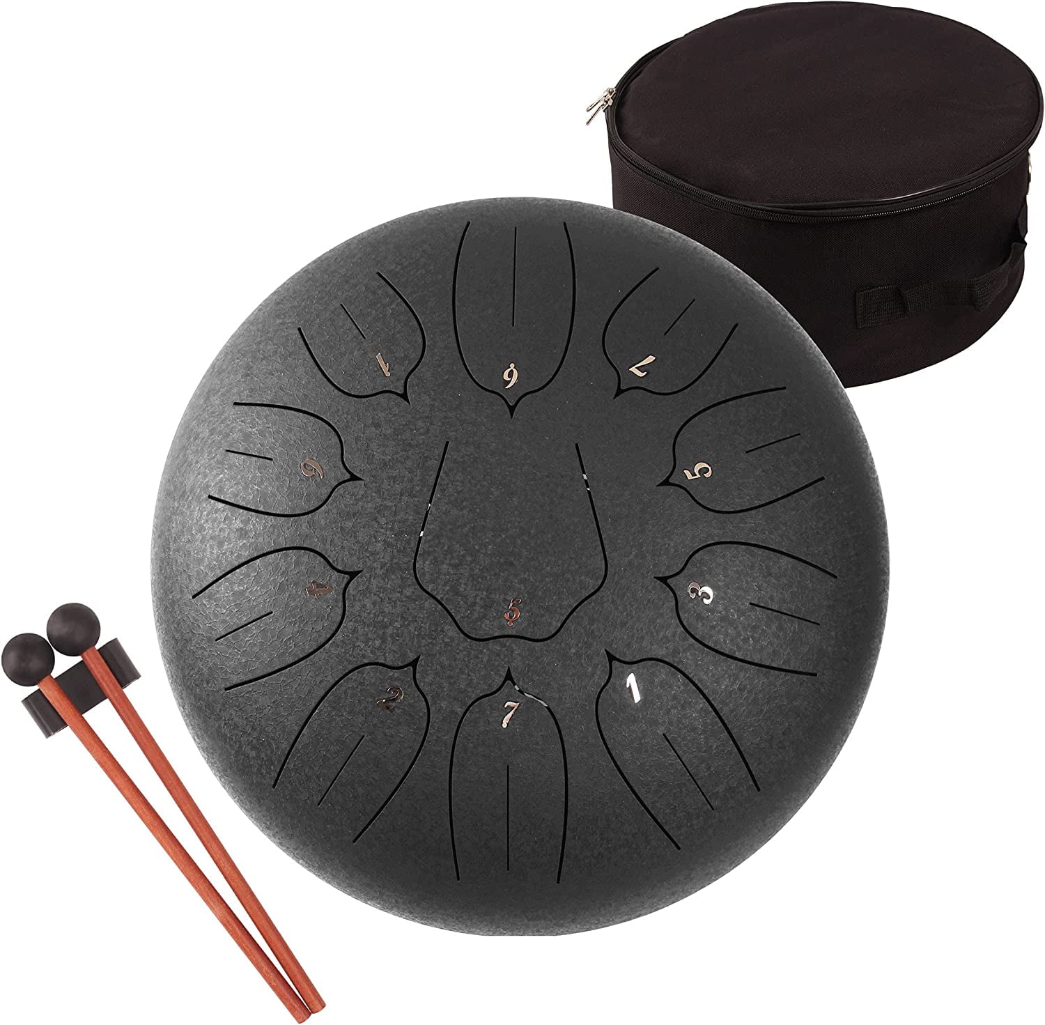 Handpan drum 12 Inch 13 Tone Steel Tongue Drum Hand Pan Drum Yoga Meditation