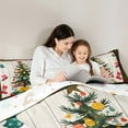 thumbnail image 4 of Manfei Chic Christmas Tree 7-Piece Twin Bedding Sets,Red Xmas Stocking Bedding Comforter Set,Old Barn Door Sheet Sets For Teens,Breathable Home Decor Reversible, 4 of 8