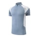 thumbnail image 1 of Tops para hombre, blusas y camisas de cuello redondo y manga corta para hombre, camiseta de manga corta de goma sin costuras de secado rápido de color liso de seda de hielo para hombre, camiseta de ve, 1 of 4