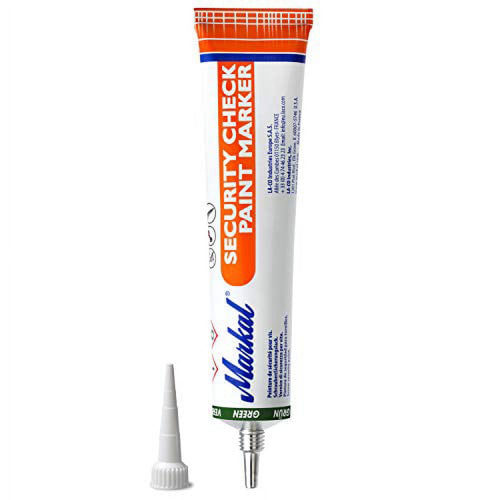 Markal 434-96672 Security Check Paint Marker, Green - Extended Plastic Tip