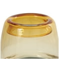 thumbnail image 4 of DecMode 9" Handmade Ombre Orange Glass Vase with Gray Base, 4 of 9