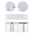 thumbnail image 6 of Xipuska Blue White Plaid Bed Runners for Twin Size Bed, Decorative Bed Throws for Foot of Bed, Modern Minimalist Geometric Lattice Bed Runner Sofa Throw Bedding Scarf Protector Slipcover for Bedroom, 6 of 6