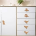 thumbnail image 3 of lixuesong Wood Wardrobe Knob Dinosaur Shape Cabinet Drawer Handle Cupboard Pulls Furniture Decorative Handle for Girl and Boy Room, 3 of 3