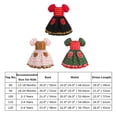 thumbnail image 7 of IDOPIP Toddler Baby Girls Christmas Dress Short Puff Sleeve Printed Smocked Skater Dress, 7 of 7