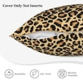 thumbnail image 5 of Kll Leopard Print Decorative Throw Pillow Covers Velvet Soft For Couch Sofa Bedroom Living Room Outdoor -16"X16", 5 of 8