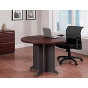 Ameriwood Home Pursuit Round Office Table Bundle, Multiple Colors