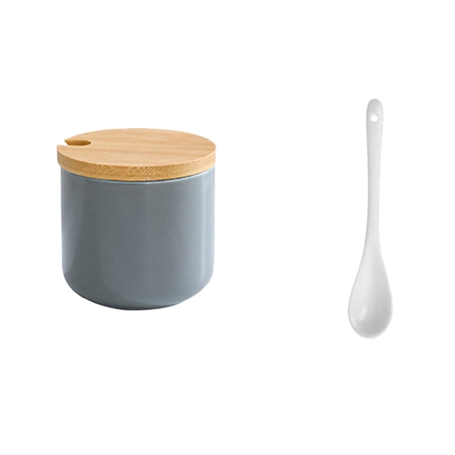 Miangastore 1 Set of Flour Sugar Storage Container Grey Smooth Easy to Clean for Cooking Enthusiasts