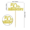 thumbnail image 2 of 50th Anniversary Cupcake Picks 24 Pack, 2 of 8