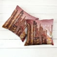 thumbnail image 2 of Ambesonne Travel Throw Pillow Cover 2 Pack, Dubai Night Cityscape, 16", Multicolor, 2 of 6