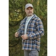 thumbnail image 4 of Guide Gear Men's Quilted Flannel Camp Shirt Jacket Long-Sleeve Lined Warm for Outdoors, 4 of 12