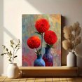 thumbnail image 6 of Red Dahlia Floral Canvas Print, Suitable for Living Room, Office, Kitchen, Entryway Decor, 6 of 8