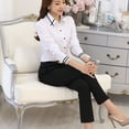 thumbnail image 4 of Camisa básica con botones para mujer elegante camisa con botones para mujer para oficina ANGGREK Otros, 4 of 8