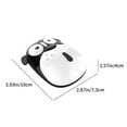 Rechargeable Mouse Cute Puppy Mouse Mute Button 200 Days Long Standby 2 ...