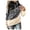 Black, variant on Women's Hoodies Sweatshirts Sleek Contrast Sleeve Hoodie for Casual Leopard Print Top with Long Splice and Strap Detail Blue L
