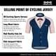 thumbnail image 5 of Maillot de ciclismo KEMALOCE de manga corta azul y negro para hombre, ropa de ciclismo de poliéster 2024, maillot de ciclismo para exteriores de secado rápido de verano, 5 of 5