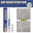 thumbnail image 1 of Bolígrafo de reparación de huecos de azulejos limpiador de pintura de Ehuebsd porcelana para pared y baño resistente al agua recarga de lechada a prueba de moho, 1 of 9