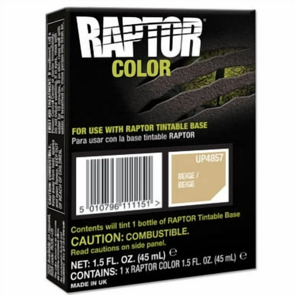 U-POL Beige, Raptor Bed Liner Tint, 4857