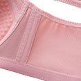 thumbnail image 6 of Koadzawe Women's Full Coverage Support Bra, Wireless Soft Cup Bra with Wide Straps, Mesh Panel and Smoothing Side Wings, Comfortable Everyday Underwear for All Day Wear and Daily Use Pink XL, 6 of 9