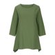 thumbnail image 4 of Blusa de Manga Corta Para Mujer, Elegante, Casual, de Talla Grande, Suelta, Sólida Odeerbi ODB161771, 4 of 8