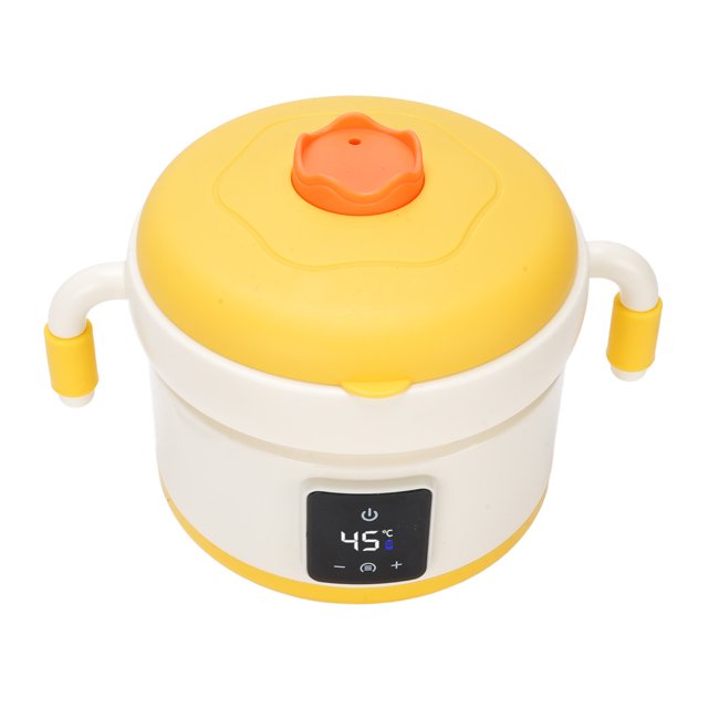 Food Warmer Bowl, Portable Food Warmer Heater Insulated Easy To Clean 316 Stainless Steel 2000mah Battery for Home